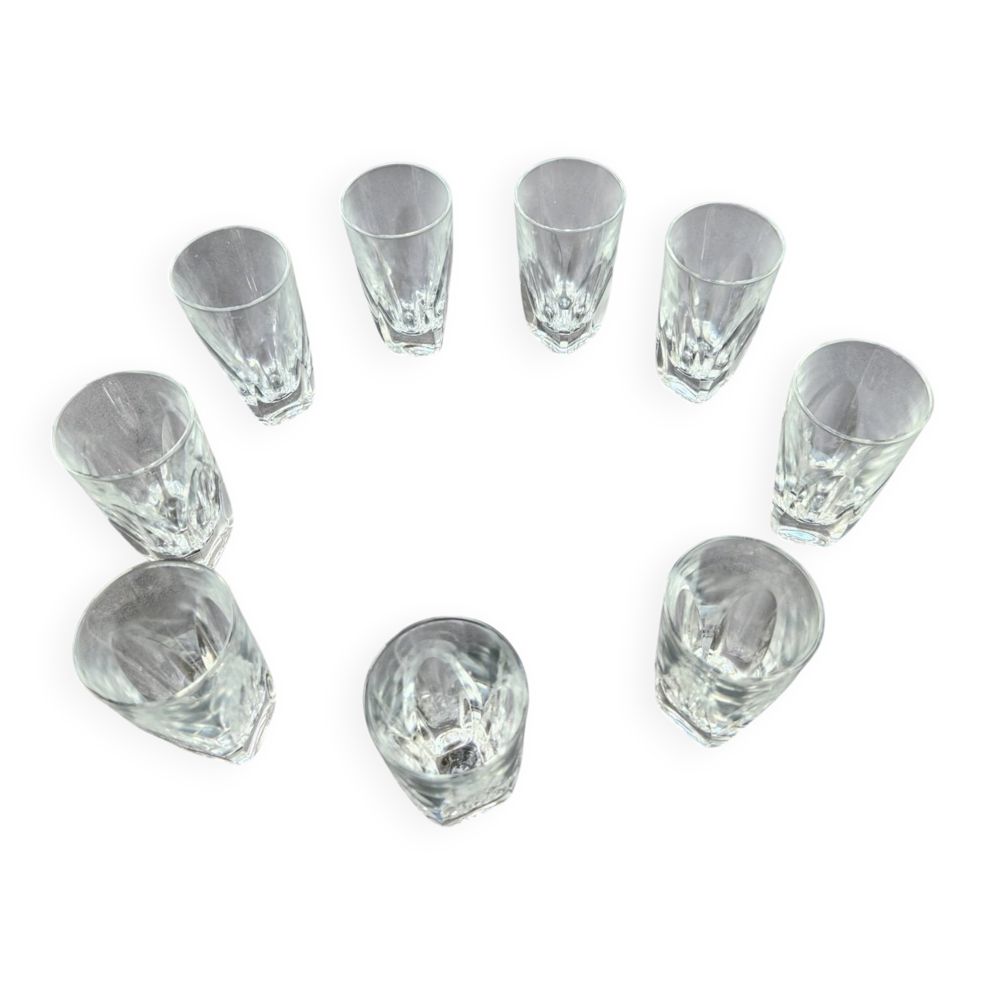 Set of 9 aperitif glasses