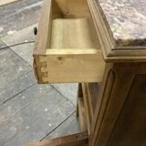 Small bedside table 1930 with pink marble top