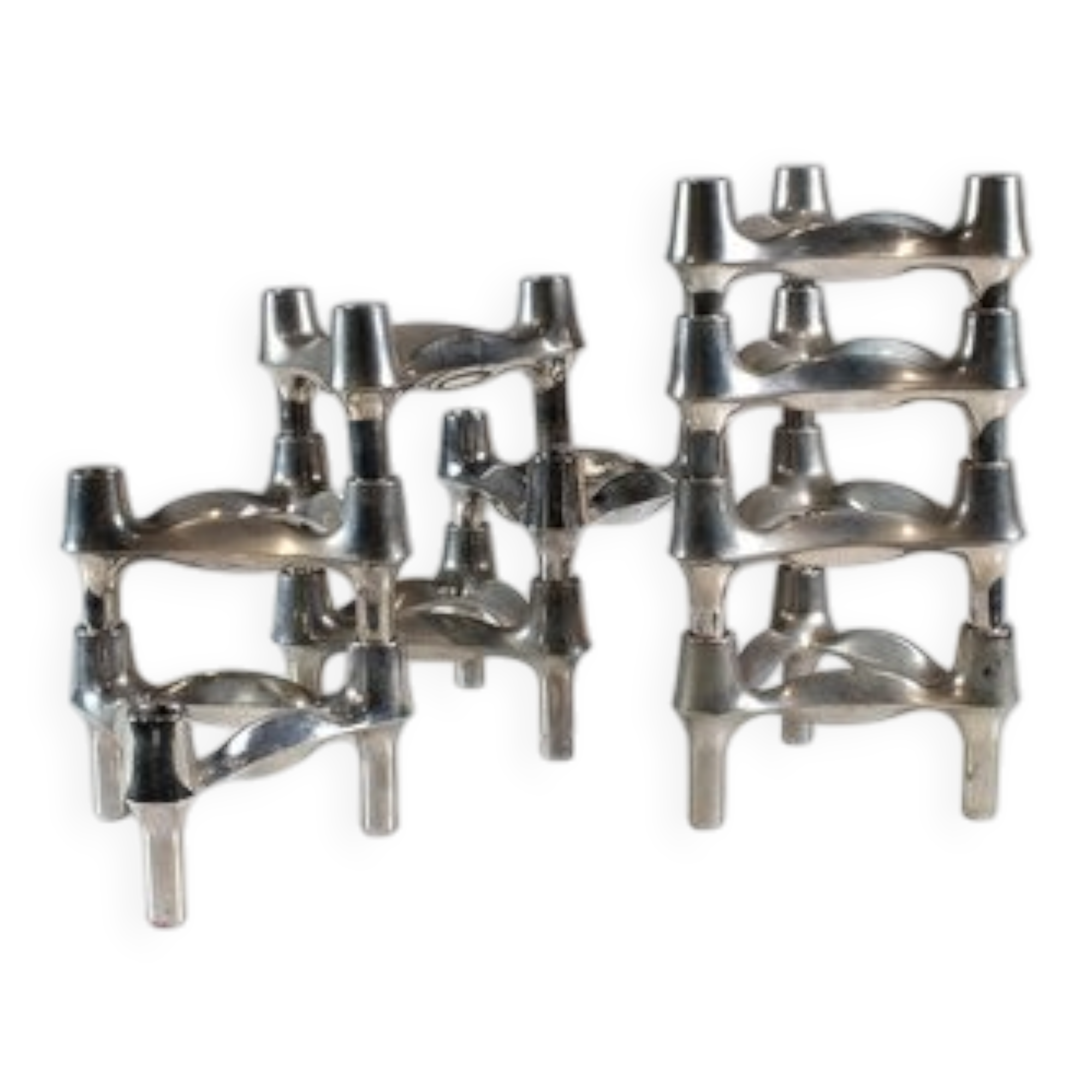 Candleholders from BMF, Set of 9