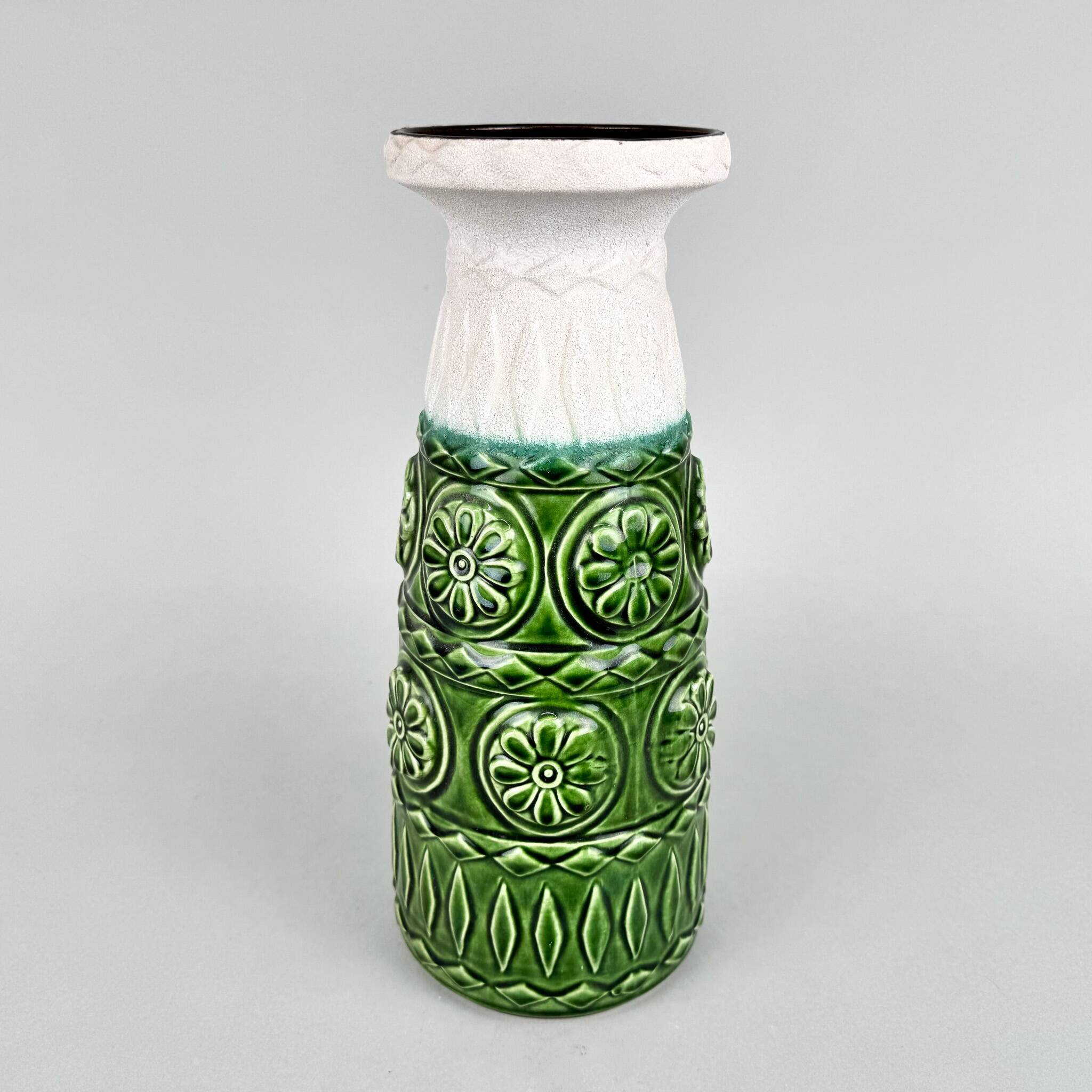 1960s German Ceramic Tall Vase by Bay Keramik