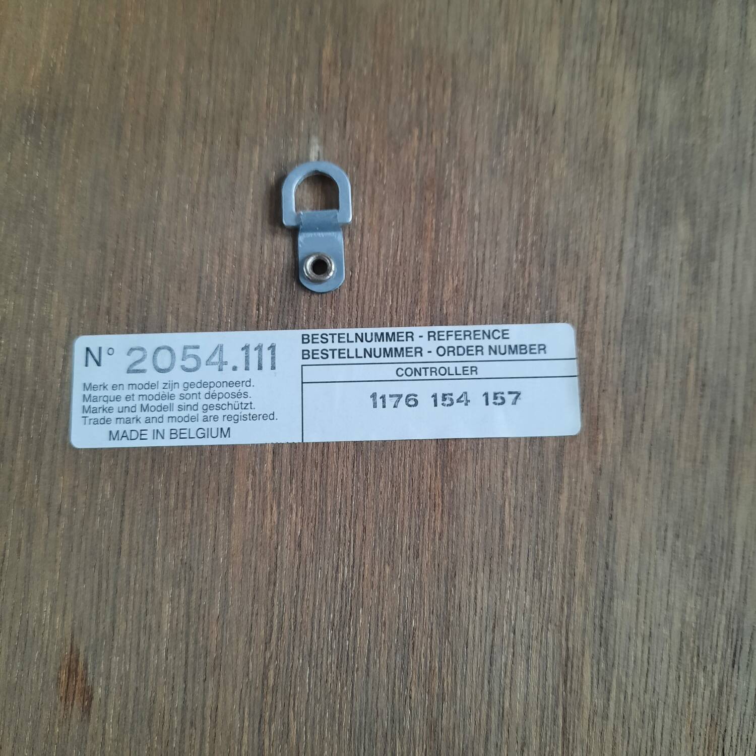 Miroir arcade à pare-closes design Deknudt 1980