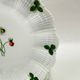 6 flat plates Limoges Le Chambrelain, woodland strawberry design, 25 cm