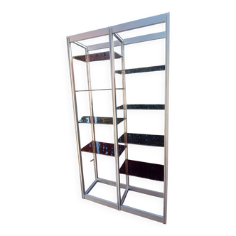 vintage 1980 aluminum shelf