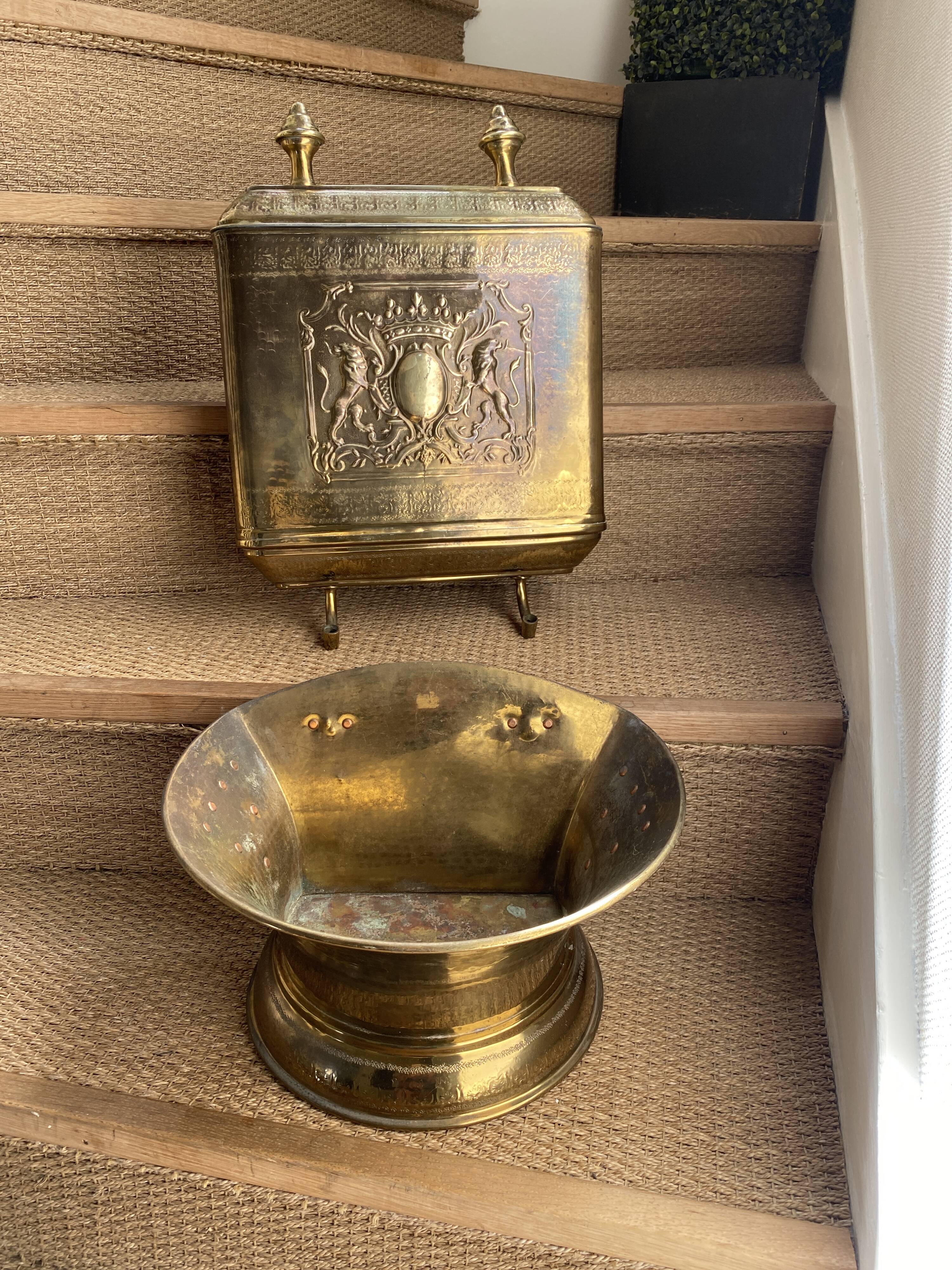 Copper fountain decoration