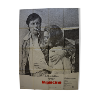Original film poster "La Piscine" 1969 Alain Delon, Romy Schneider,Birkin...