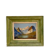 Tableau Huile sur Panneau - "Le Lac de Tignes" par Georges REEB - Savoie