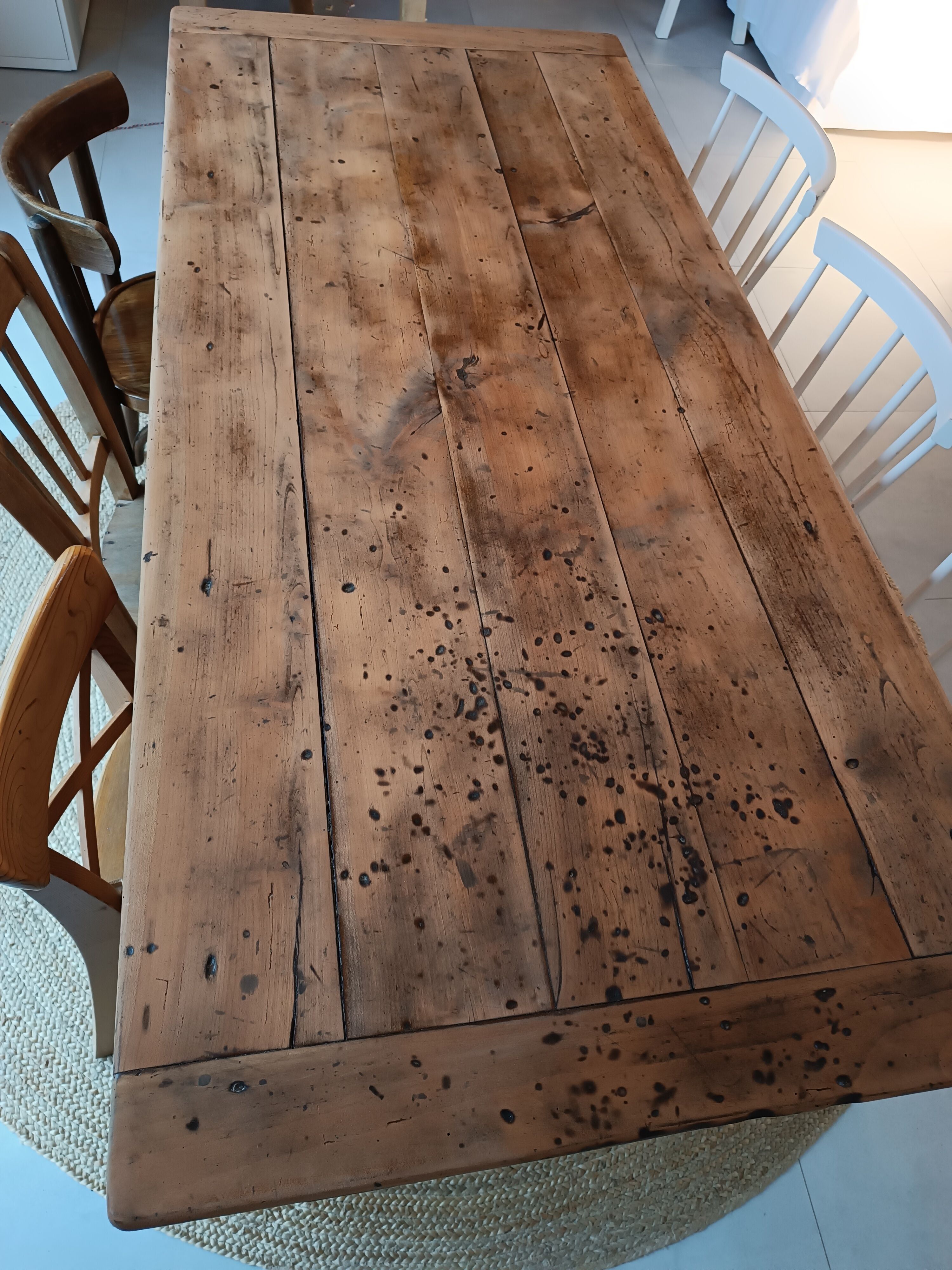 Old farmhouse table