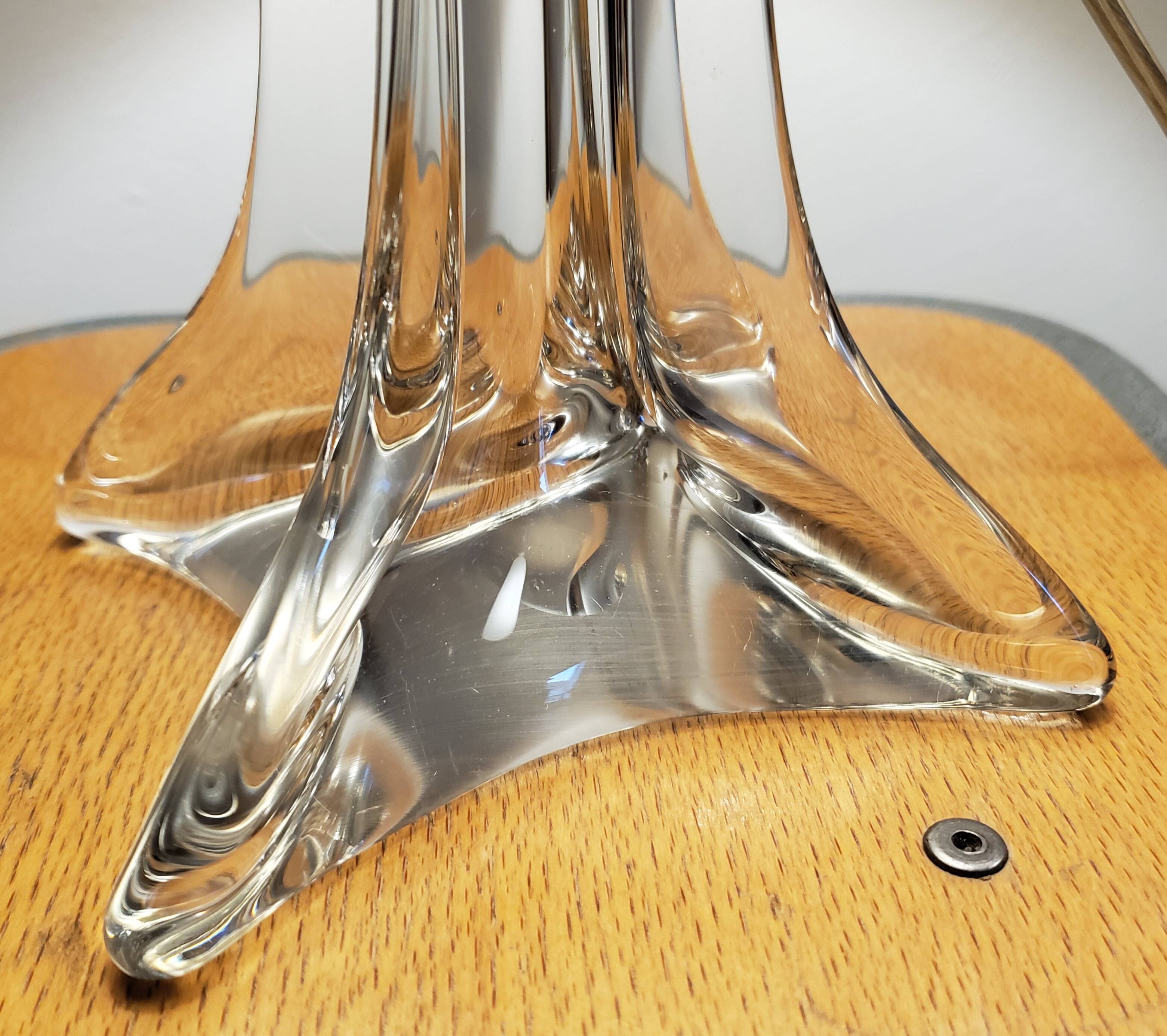 70's Crystal Foot Lamp