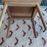 Scandinavian solid wood foot side table