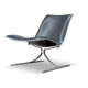 Armchair "Skater" by Jorgen Kastholm for KILL black leather 1st edition