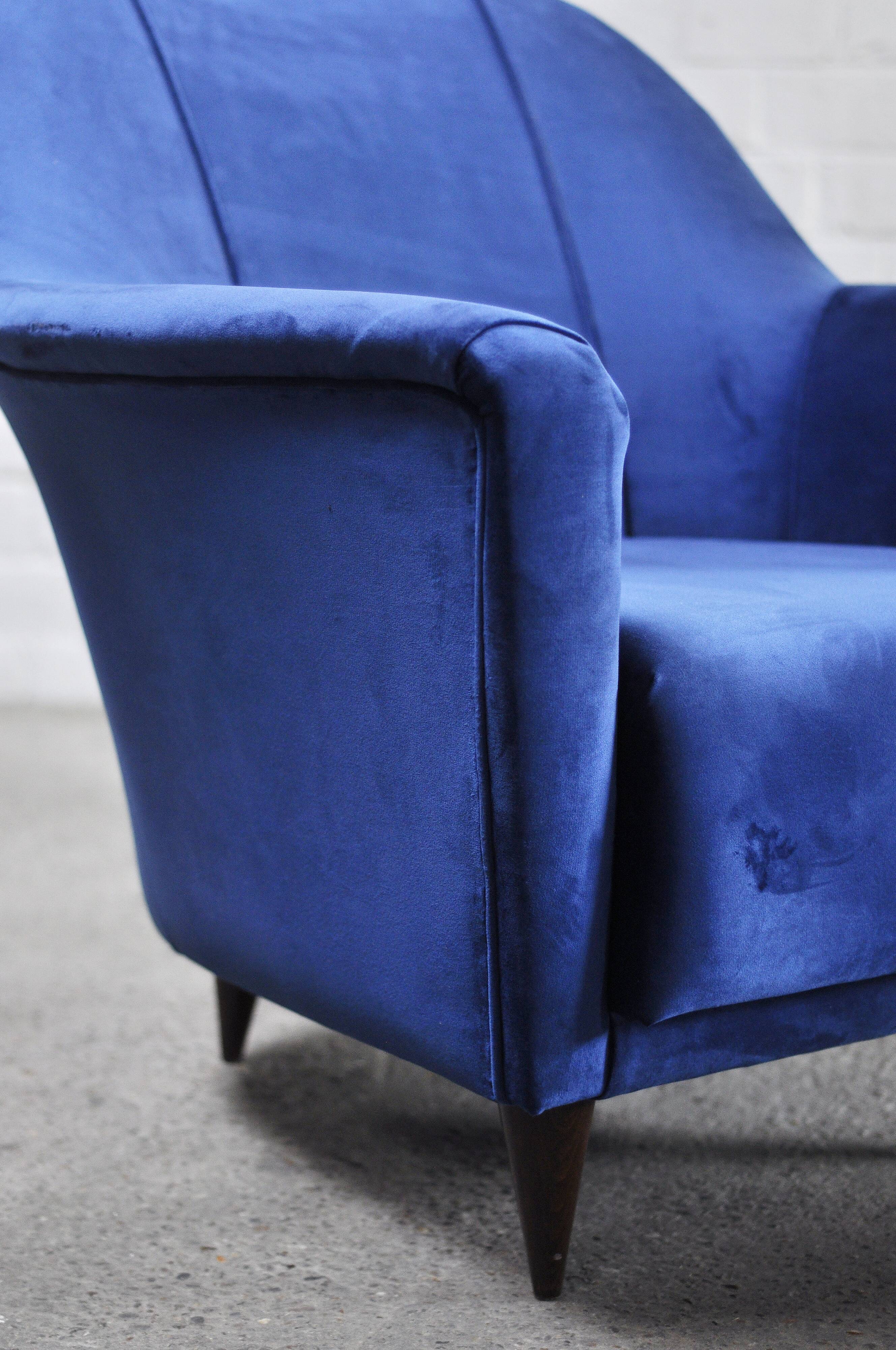 Fauteuils italiens du milieu du siècle par Ico Parisi pour Ariberto Colombo, années 1950, Set de 2