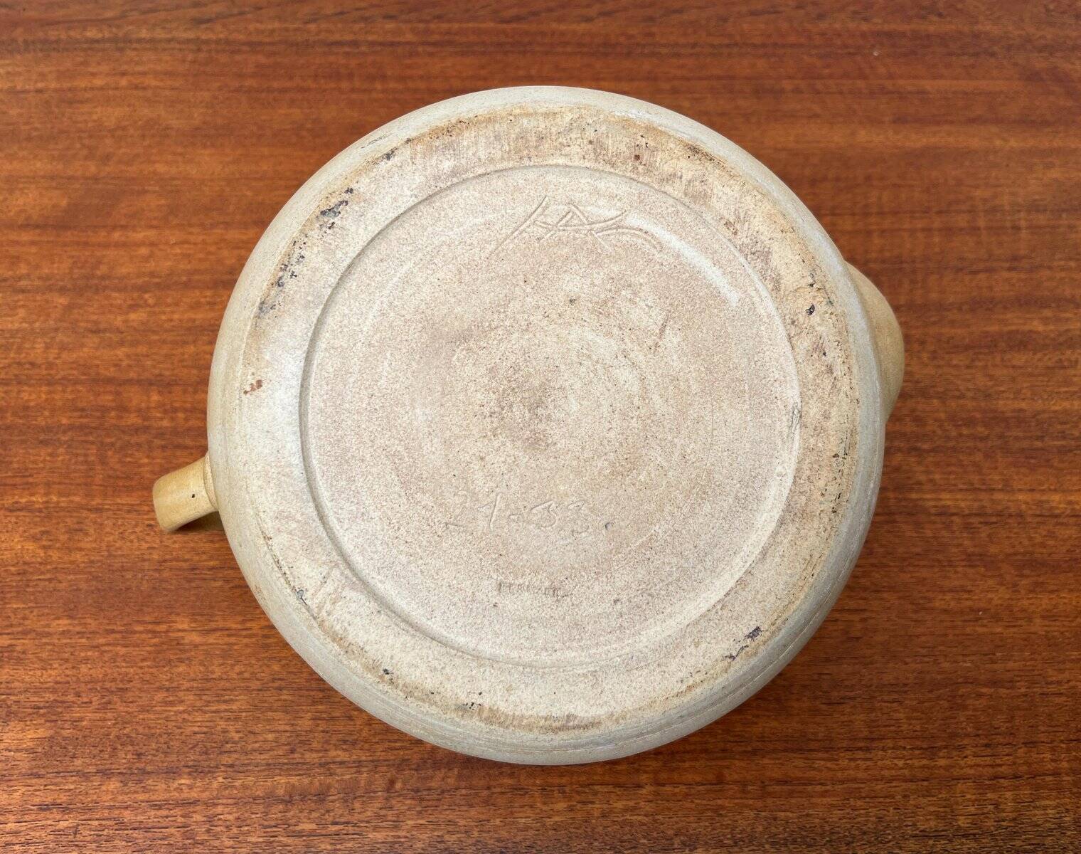 Teapot Studio Denmark Large Mid-Century by Herman A. Kähler for Kähler, 1960s