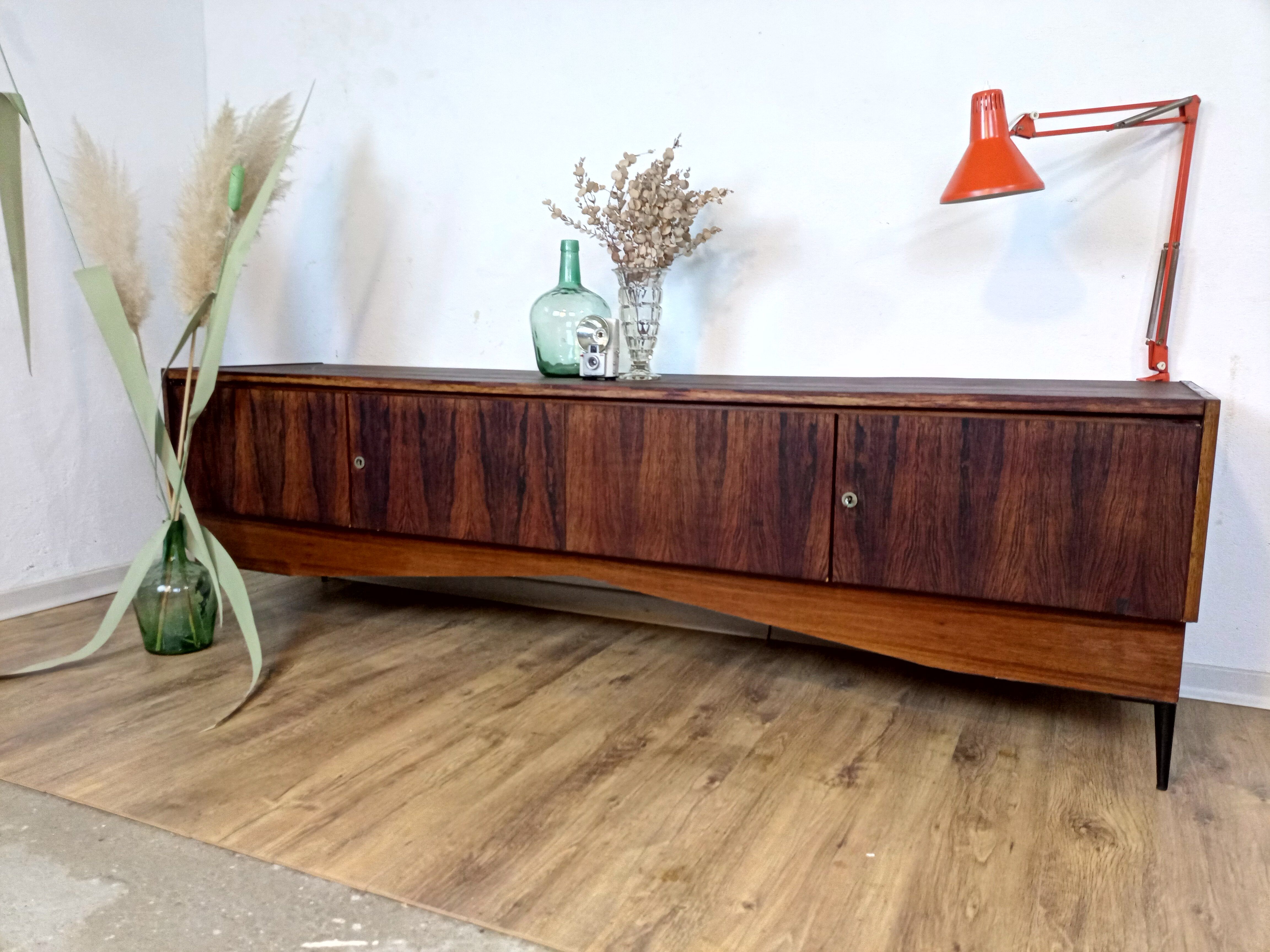 Scandinavian teak and rosewood sideboard