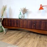 Scandinavian teak and rosewood sideboard