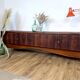 Scandinavian teak and rosewood sideboard