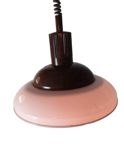 Vintage space-age plastic pendant lamp
