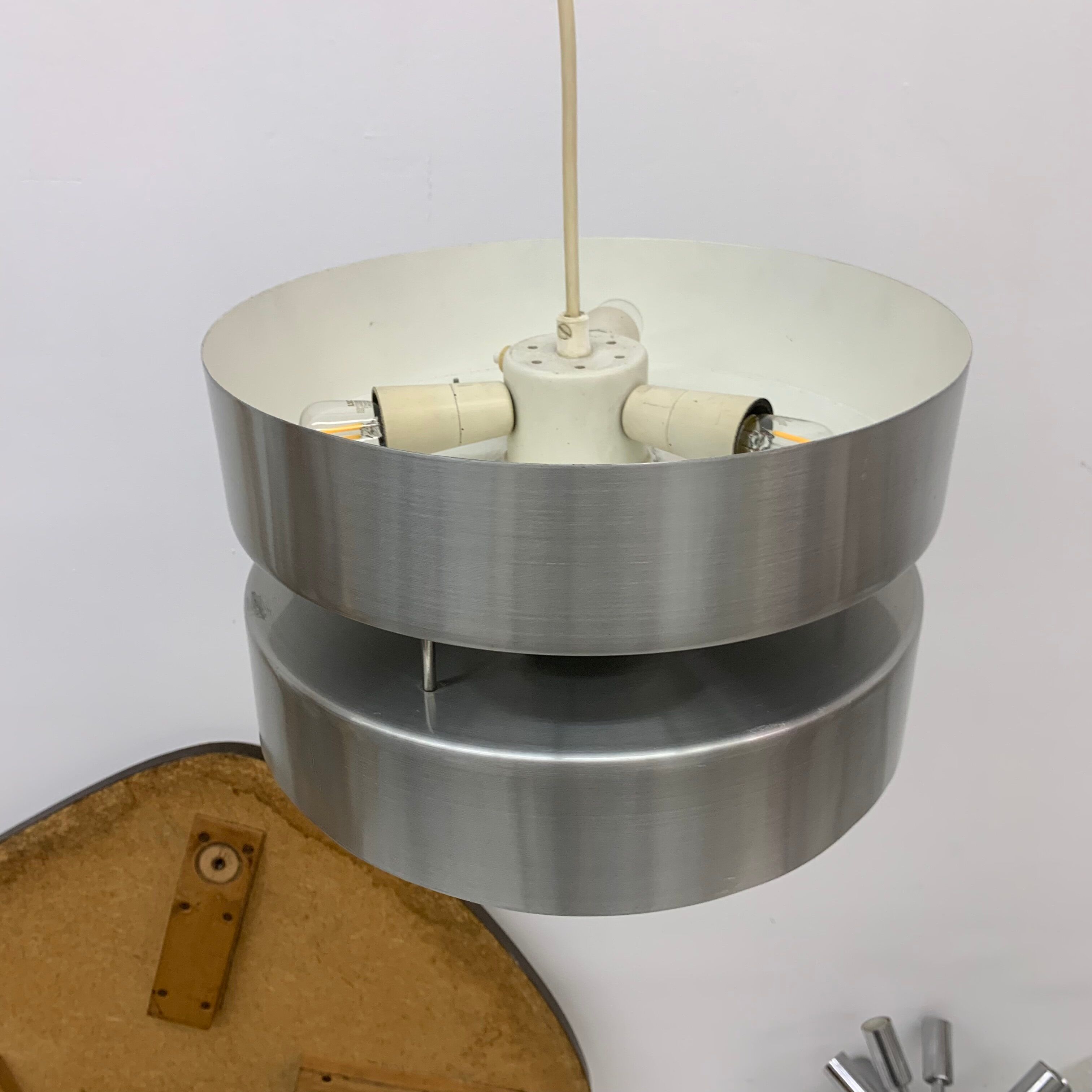 Hanging lamp aluminium design , 1960