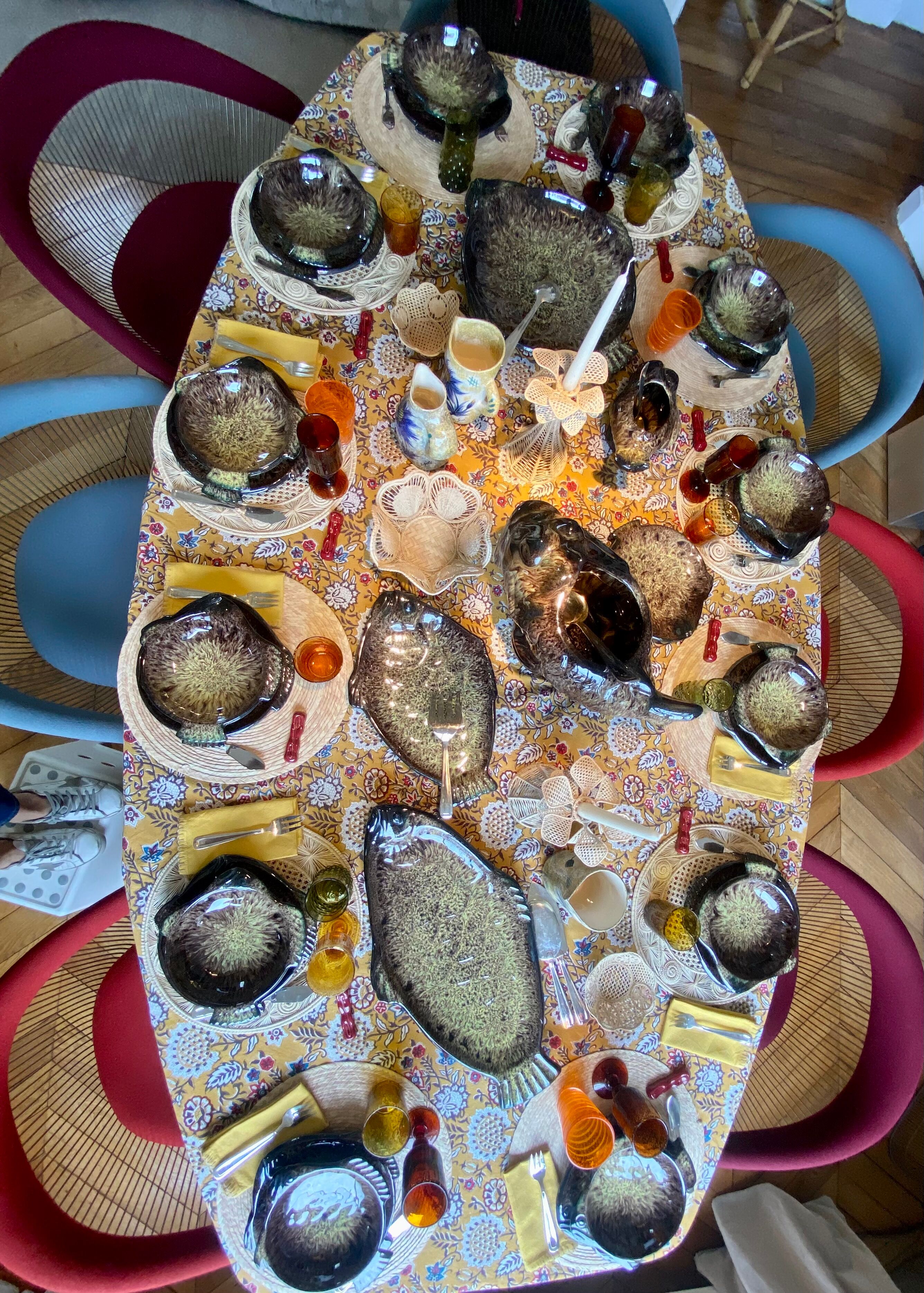 Soup bowl of a marius giuge fish set