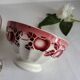Antique faceted earthenware bowl, Digoin Badonviller