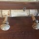 Wall coat rack with 4 hooks in raw wood