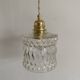 Suspension with vintage glass globe