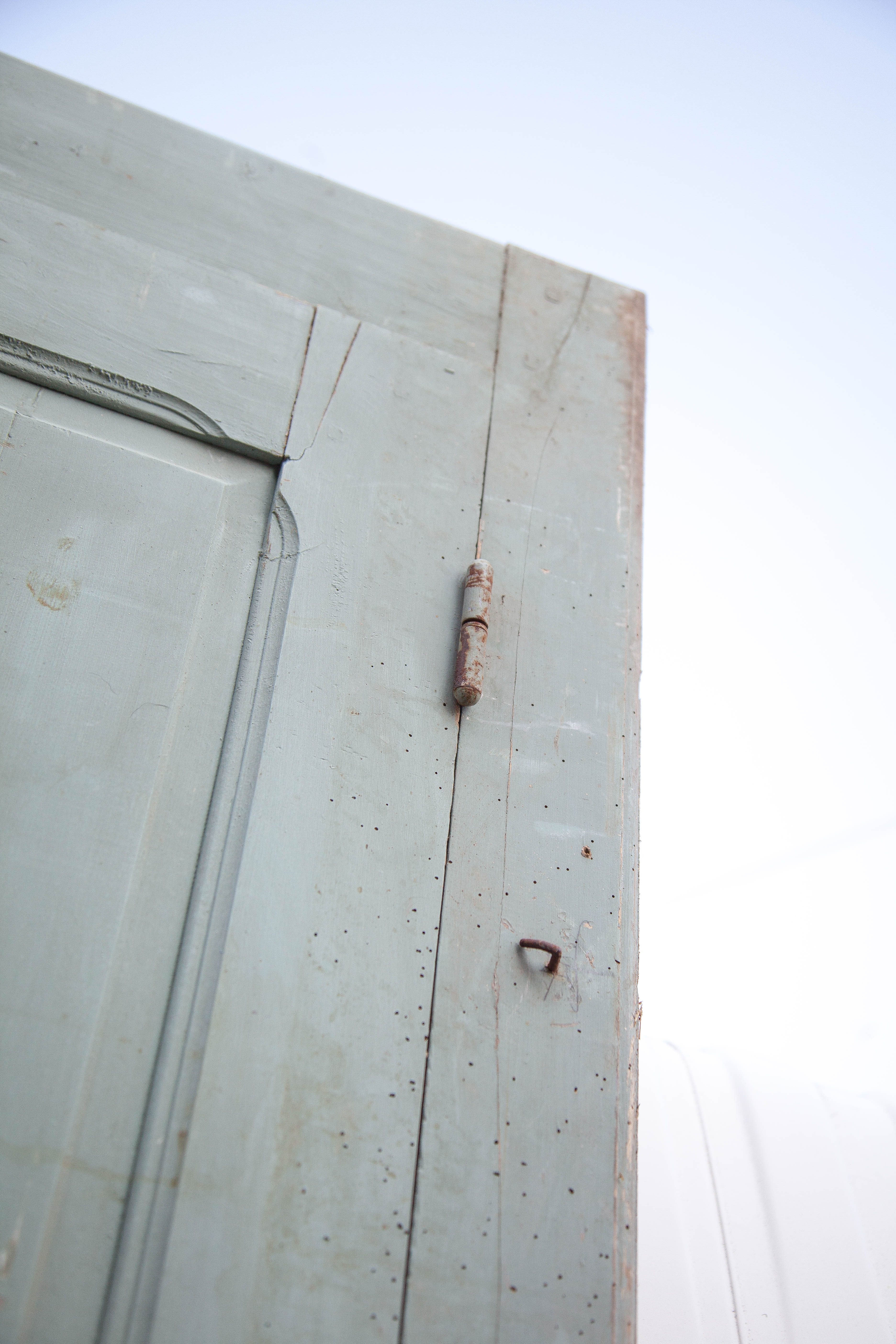 Old wooden door, wooden door, large vintage door