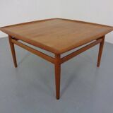 Large Danish Teak Coffee Table by Grete Jalk for Glostrup, 1960s