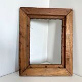 Antique handcarved frame Cedarwood 23.5 cm x 18.5 cm