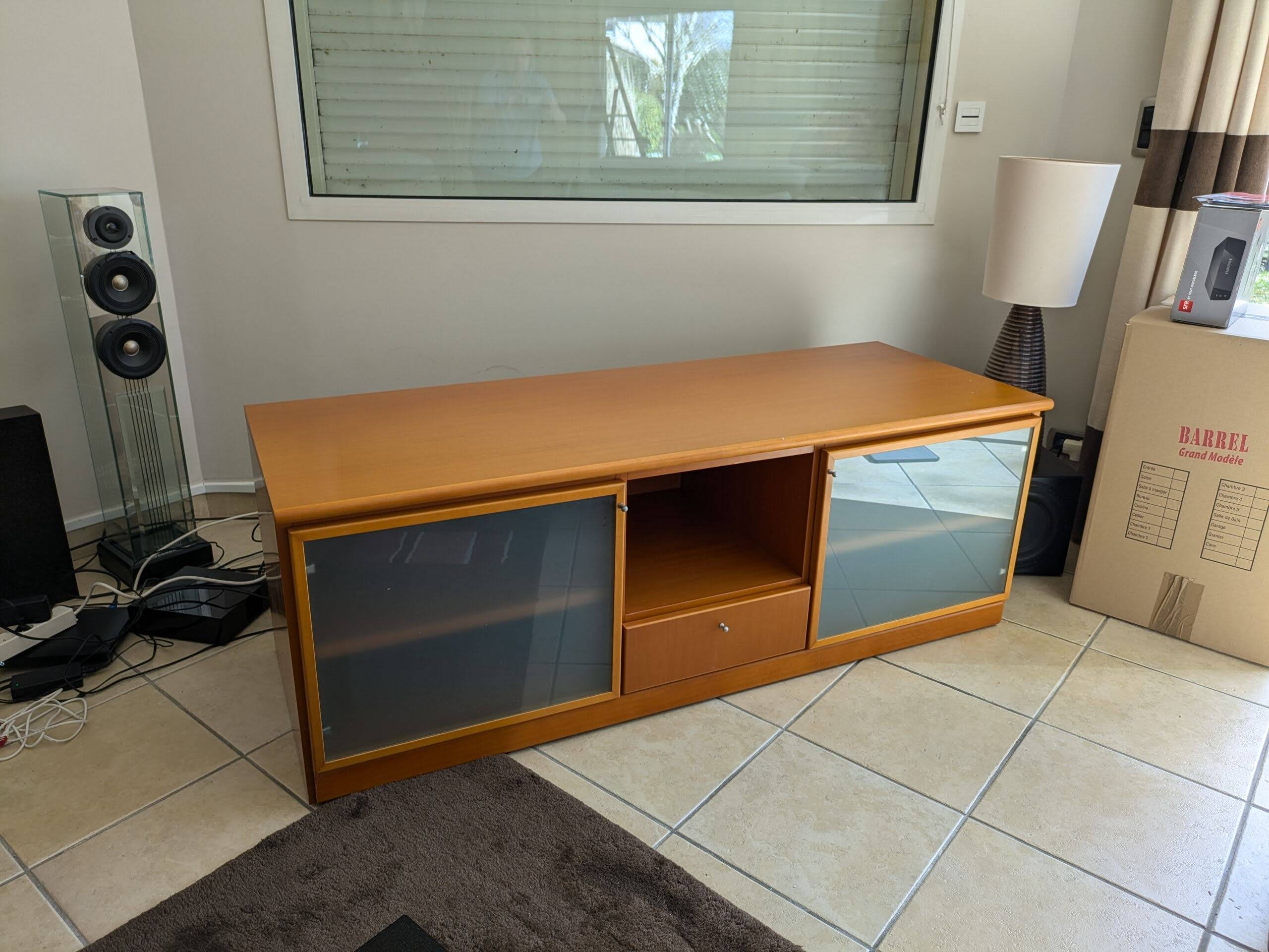 Low designer cabinet, CINNA model from the Roset line, dating from the 80s-90s