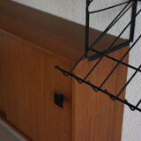 Wall shelves string, caisson and door reviews teak 1960