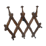 Wooden coat hook imitating bamboo accordion 1900