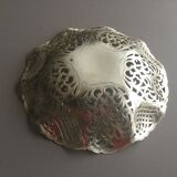 Silver metal bread basket