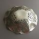 Silver metal bread basket