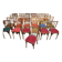Série de 25 anciennes chaises bistrot Baumann vintage en bois courbé assis Skaï  ou bois