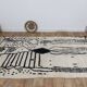 Handmade wool Berber rug 240 X 140 CM