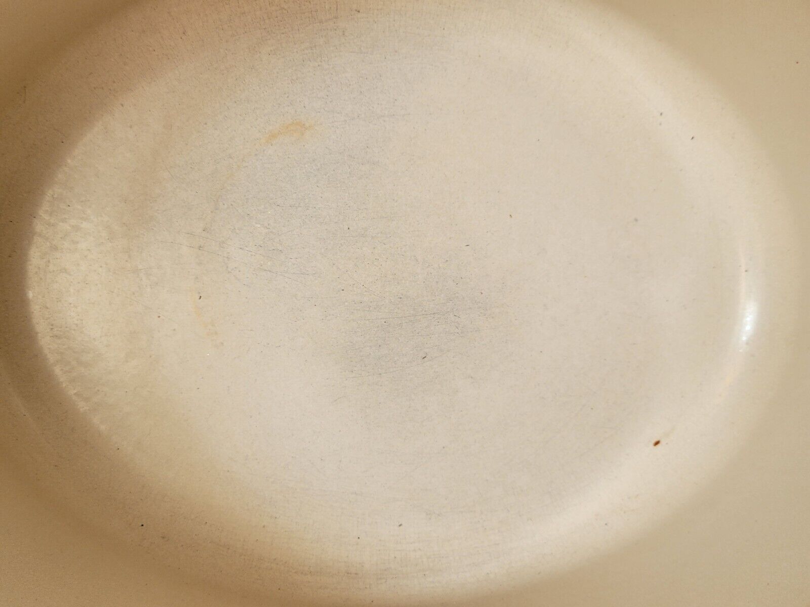 Tureen Le Creuset vintage oval casserole in brown enamelled cast iron size 30