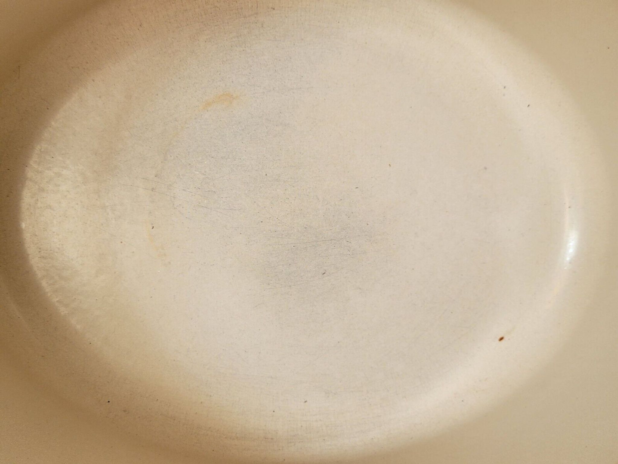 Tureen Le Creuset vintage oval casserole in brown enamelled cast iron size 30