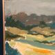Swedish Oil on Panel “Landscape” by Lars Stocks,Framed & Vintage 77 × 57 cm