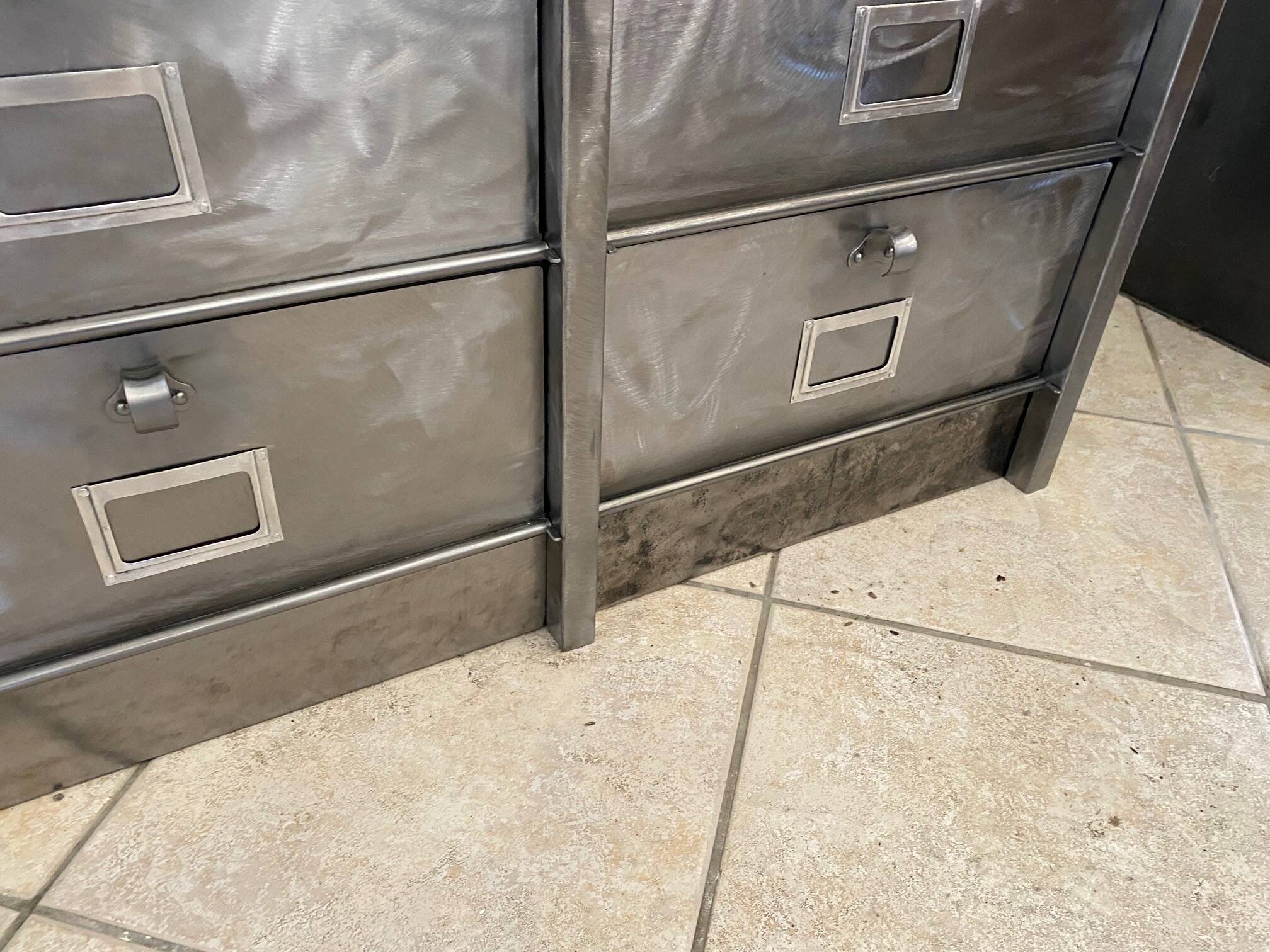 Furniture with 15 flaps industrial metal locker Strafor 1950