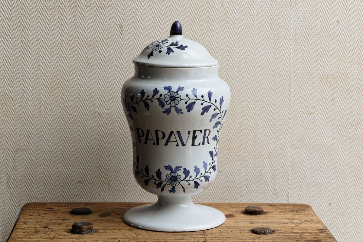 Important medicine jar signed