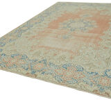 Handmade Oriental Contemporary 1980s 291 cm x 414 cm Beige Wool Carpet