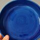 Bol italien en céramique à glaçage craquelé bleu par Fratelli Fanciullacci et Alvino Bagni.