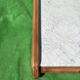 Leather and travertine coffee table, Switzerland 1970s