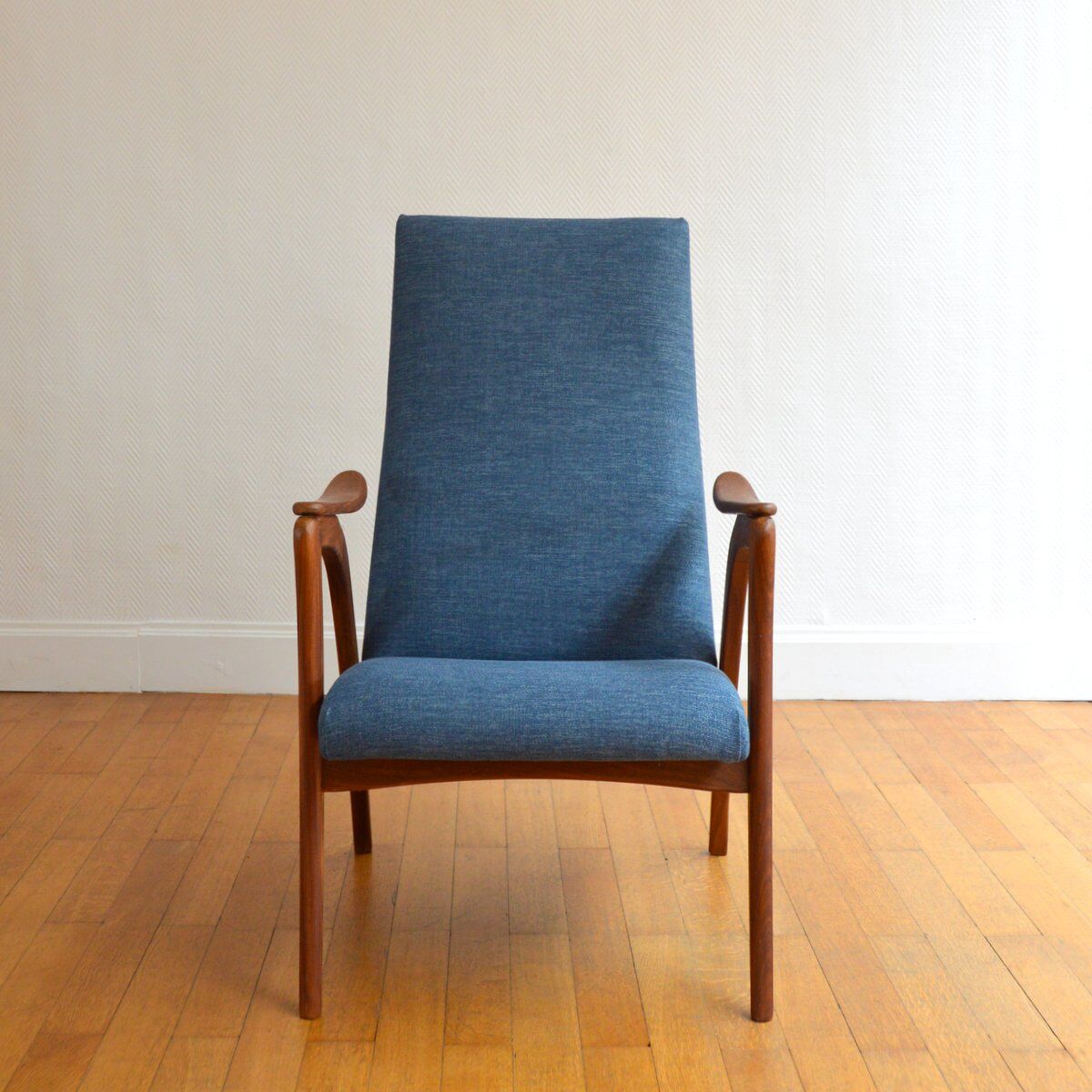 Dutch armchair Scandinavian years 60 vintage teak