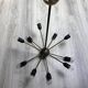 Lustre suspension Spoutnik vintage année 60 doré space age