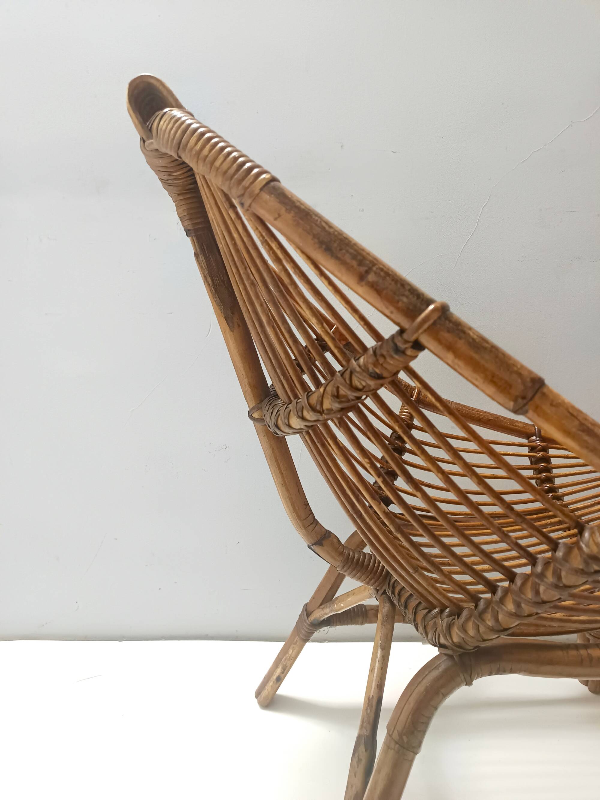 Bamboo Lounge Chair Attr. to Bonacina