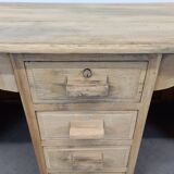 Double oak desk