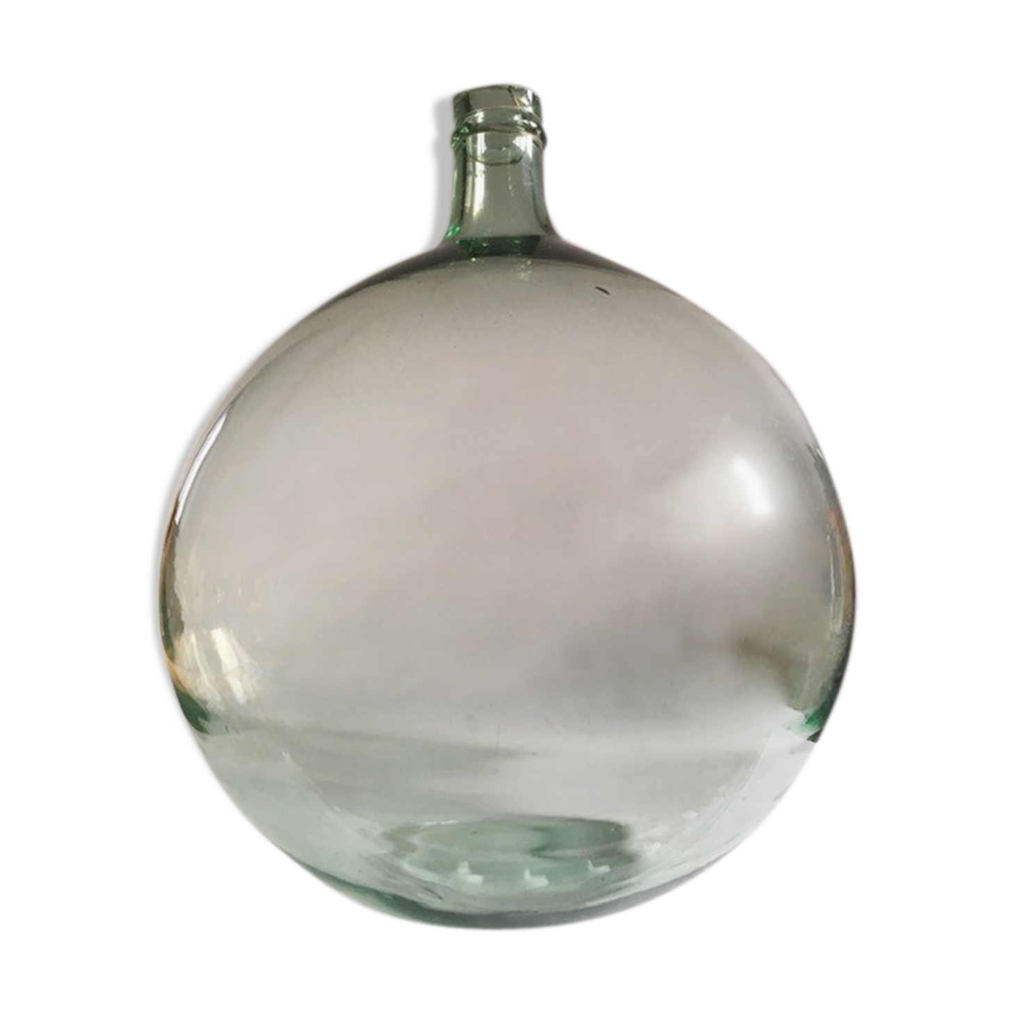 15L transparent old demijohn