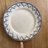 Gien porcelain plates, Terre de Fer, Montigny series