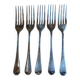 Lot de 5 fourchettes anglaises argentées